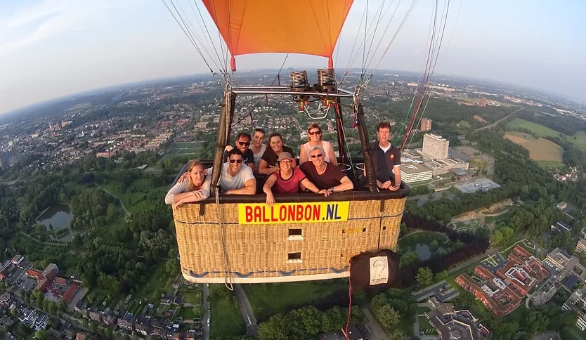 Ballonvlucht vanuit Landgraaf over Zuid Limburg
